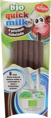 Rietjes voor het aromatiseren van melk met chocoladesmaak BIO (6 x 6 g) 36 g - AMYLON